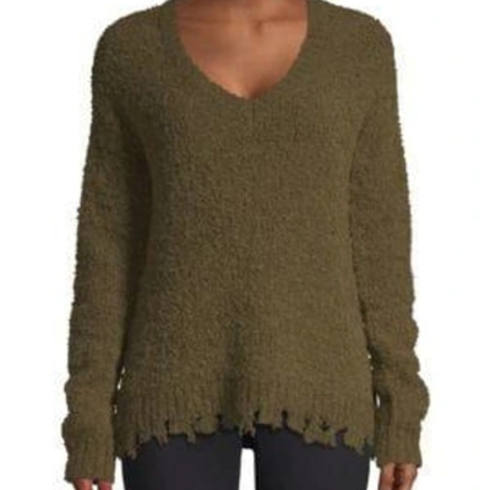 ATM Alpaca Blend Distressed Sweater